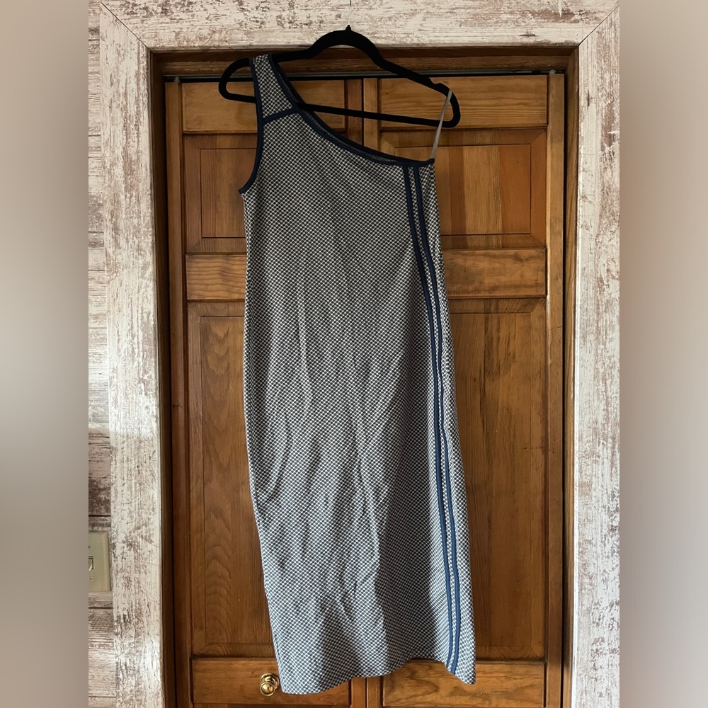 NWT Motel Dress in blue and gray, size Medium